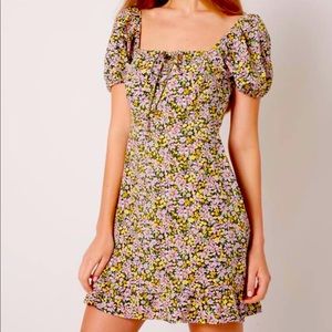Sanctuary — Floral Square Neck Mini Dress In Garden Valley. Size 10 !NWT!